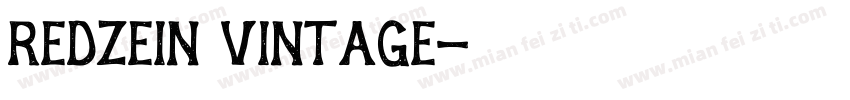 Redzein Vintage字体转换